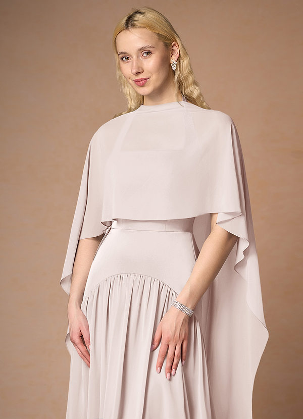 front Azazie Matching Color Chiffon Multiway Cape