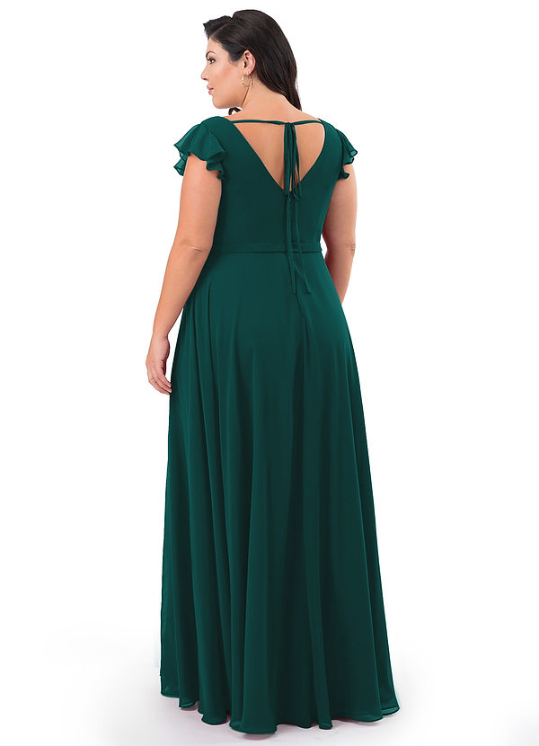 azazie pine bridesmaid dress