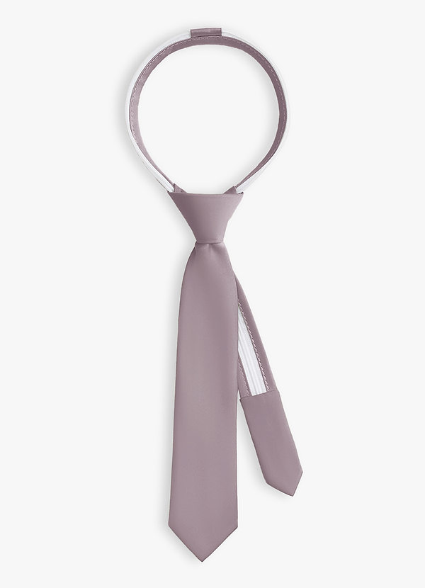 front Boy's Matte Satin Pre-Tie
