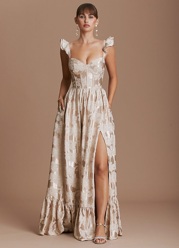 Carmen Pink Champagne Maxi Dress image1