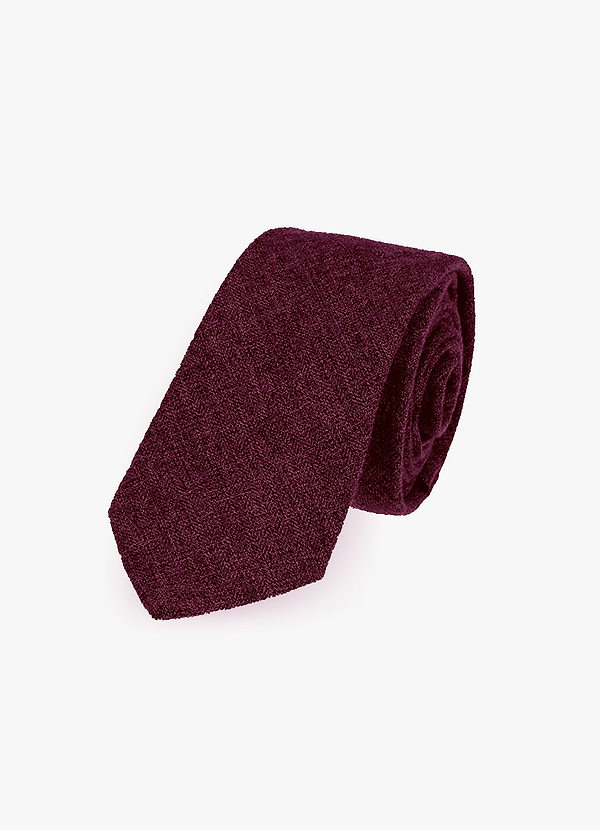 back Faux Wool Tie