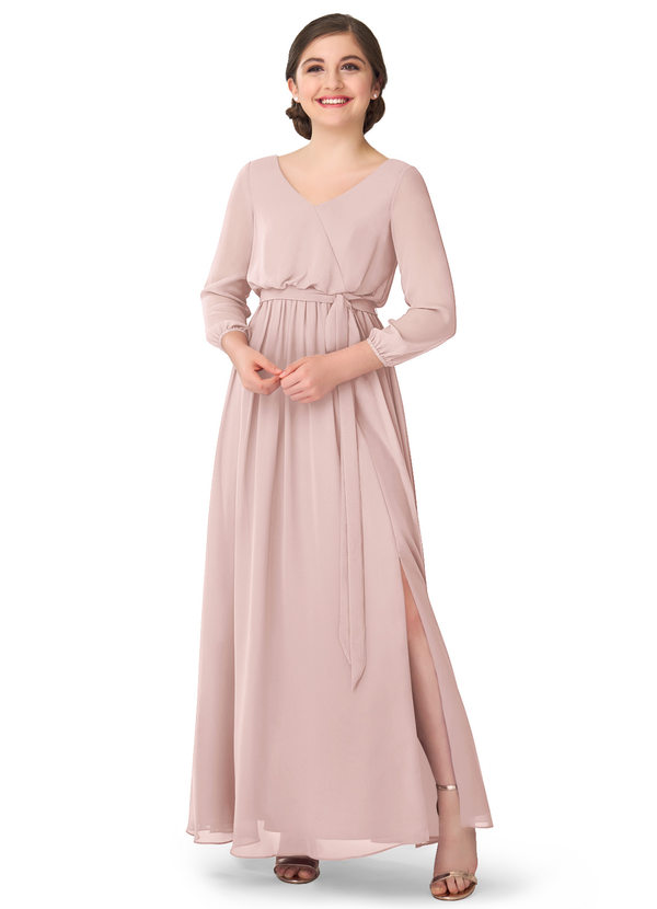 junior bridesmaid dresses long sleeve