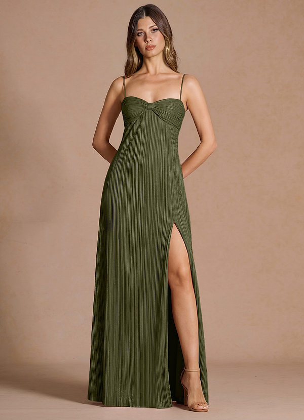 Emmeline Moss Green Maxi Dress image1