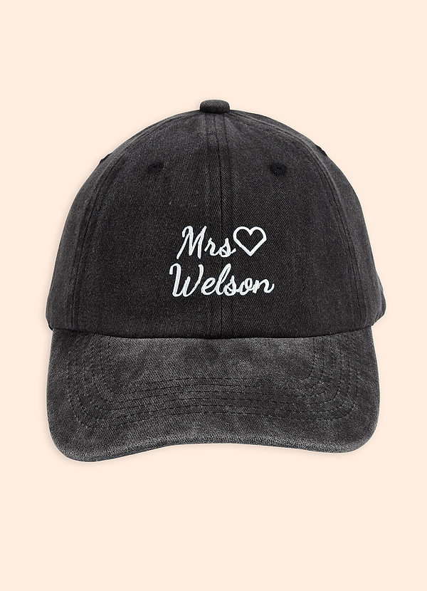 front Personalized Embroidered Bride Hat