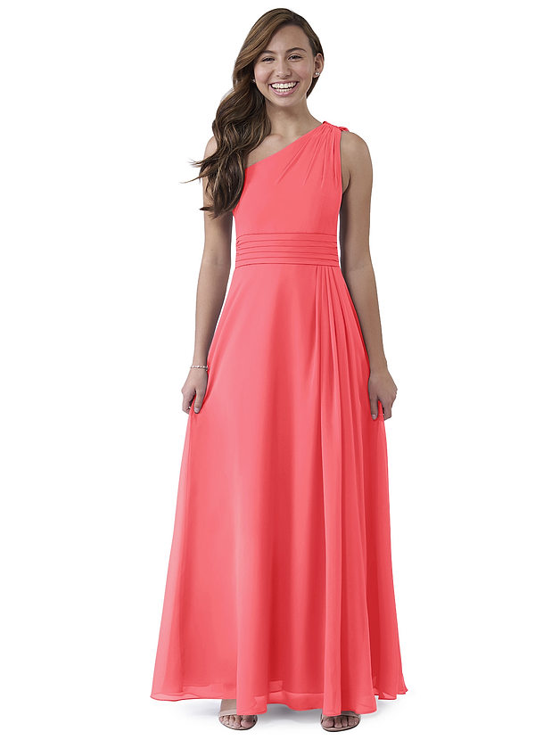 Los Vestidos AsiméTricos Para Damas De Honor Junior Con Escote En Forma De Cucharada Sandía main image 0