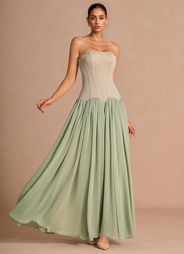 Eirisse Light Green Maxi Dress image1