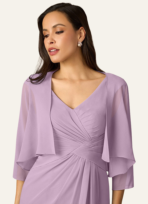 front Azazie Matching Color Fisher Chiffon Wrap