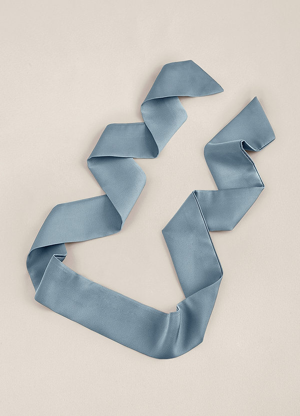 front Matching Color Stretch Satin Hair Scarf