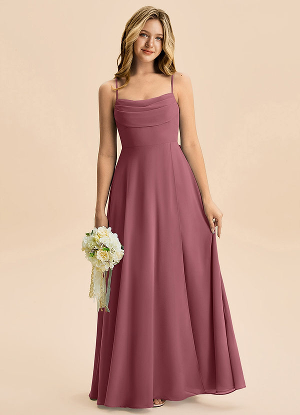 Bear Junior Desert Rose A-Line Pleated Chiffon Dress image1