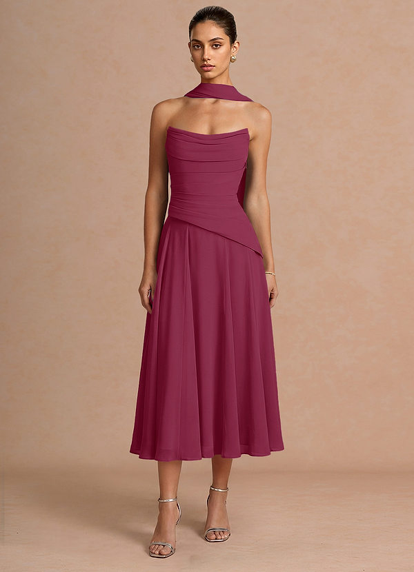 Gabriela Mulberry Midi Dress image1