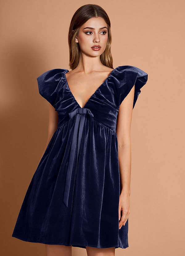 Faylinn Navy Mini Dress image1