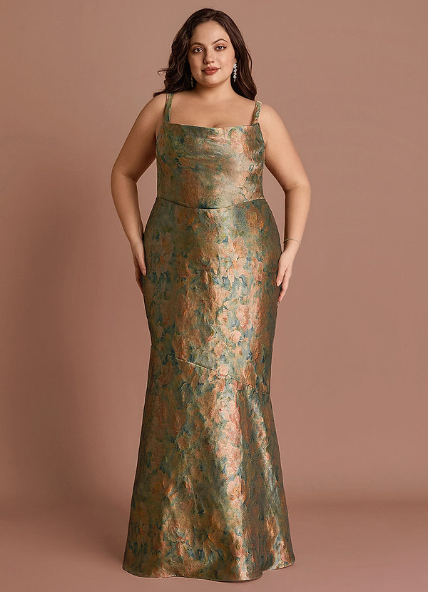 Calantha Vintage Teal Maxi Dress image1