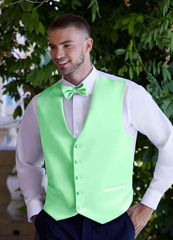 Matte Satin Vest Groomsmen Accessories 