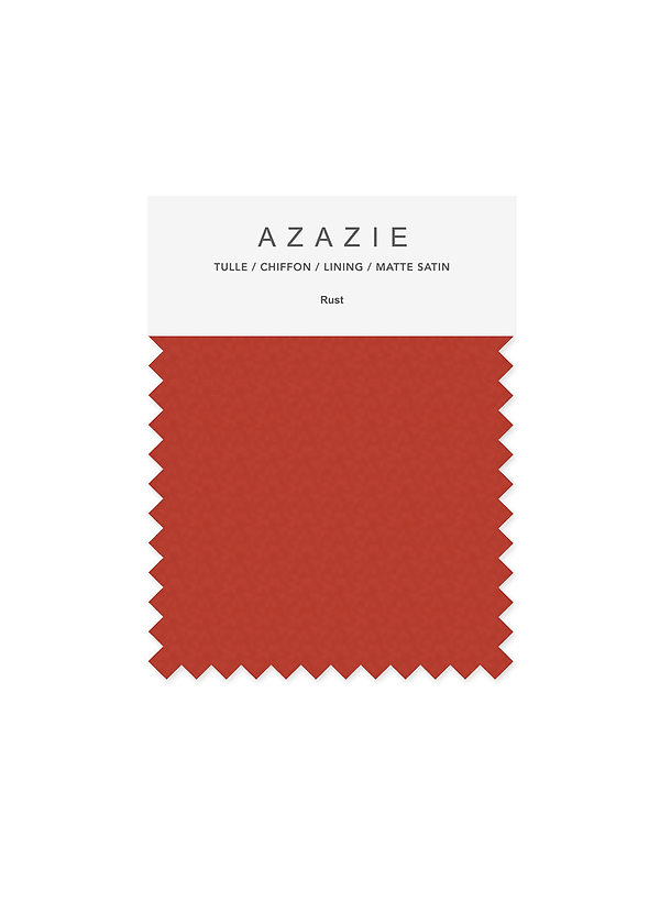 azazie rust dress