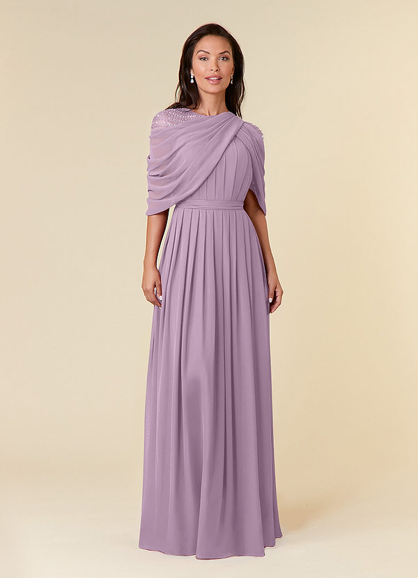 Azazie Olena Mother of the Brides Dresses Wisteria A-Line Sequins Chiffon Dress image1