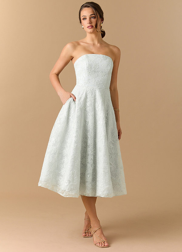 Leontina Mint Bloom Midi Dress image1