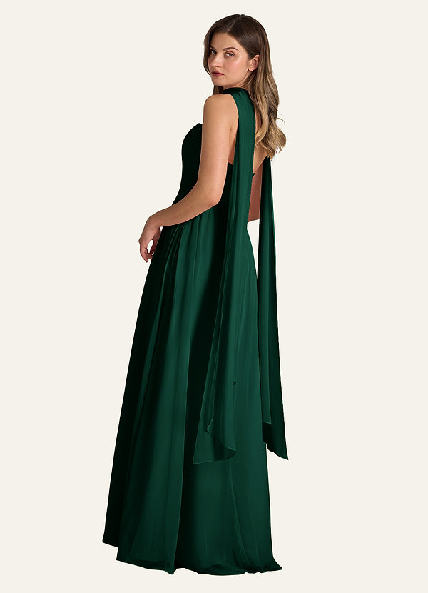 front Azazie Matching Color Chiffon Scarf