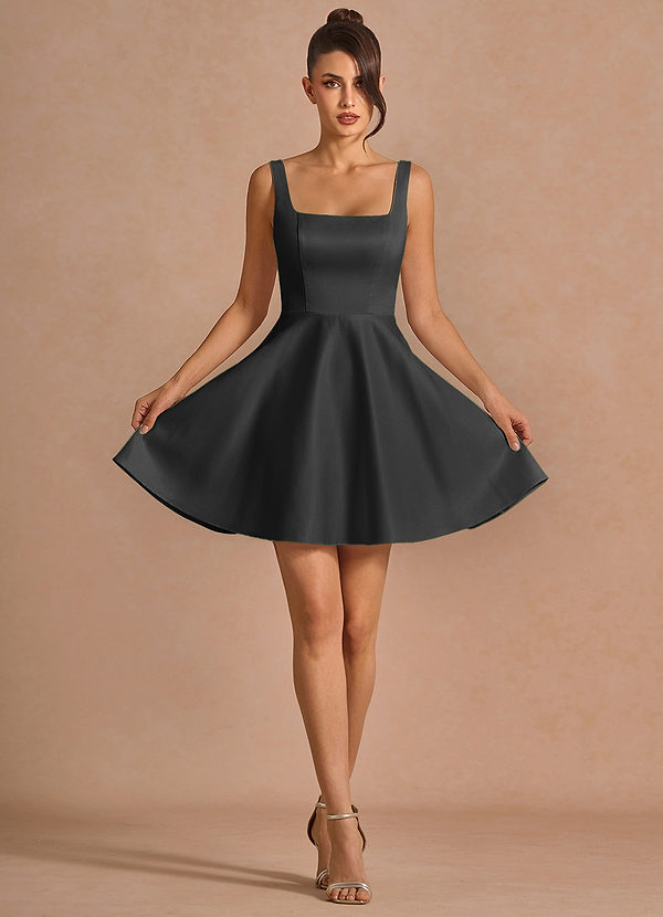 Brynn Black Mini Dress image1