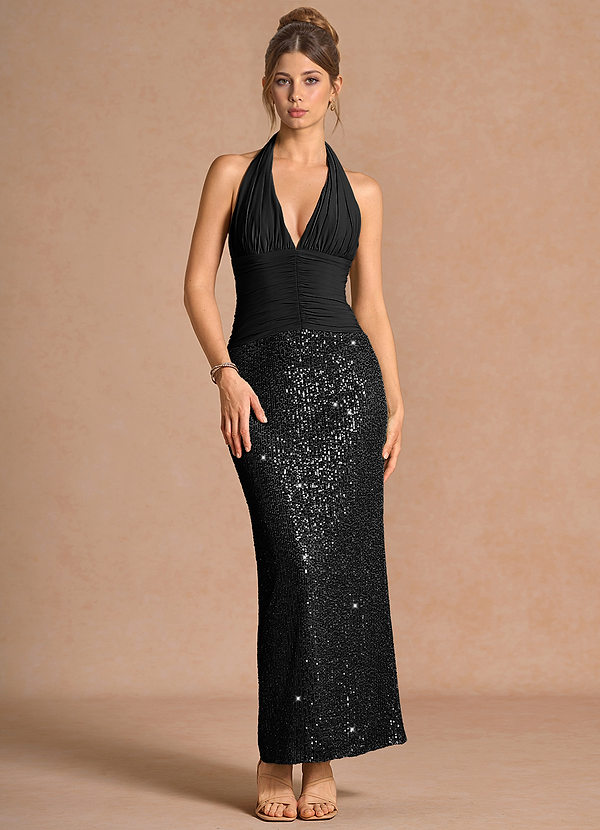 Alessia Black Maxi Dress image1
