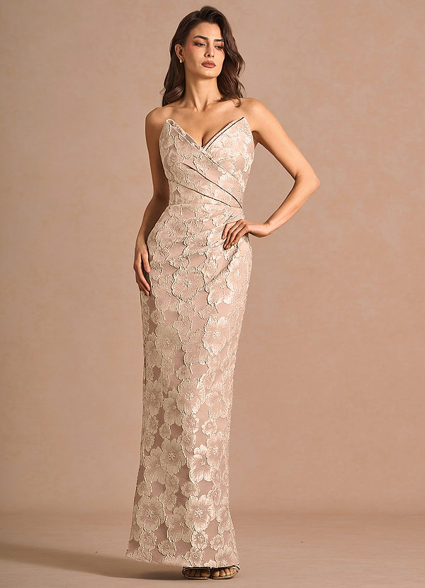 Prisca Vintage Blush Maxi Dress Ready to Ship | Azazie