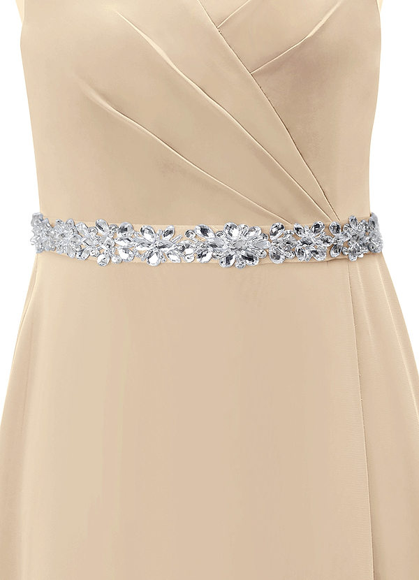 front Chiffon Sash with Starlight Beading