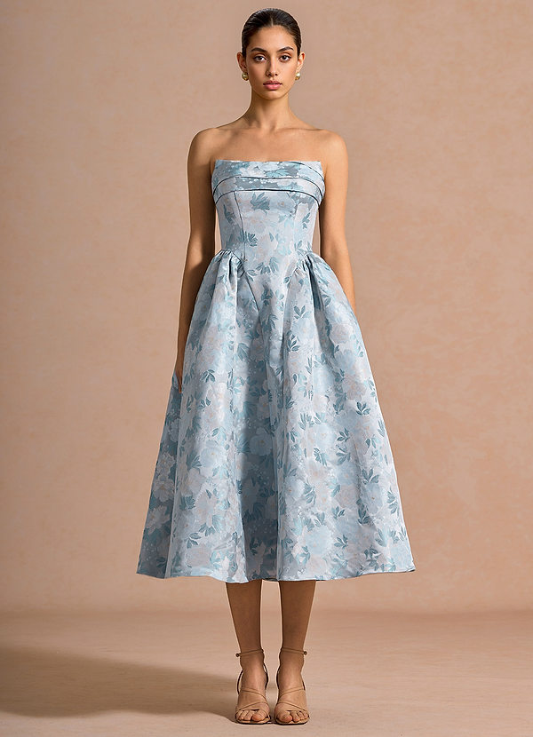 Rivelin Icy Blue Midi Dress image1