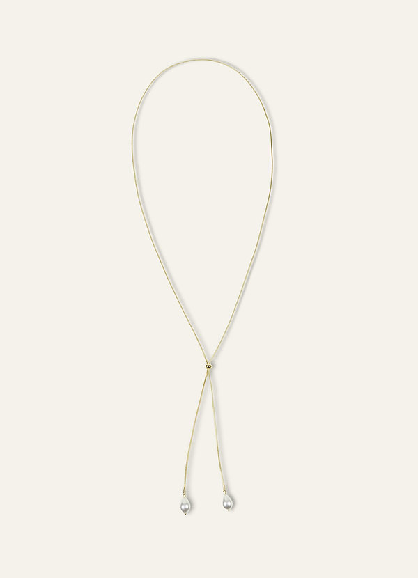 front Pearl Bolo Back Necklace