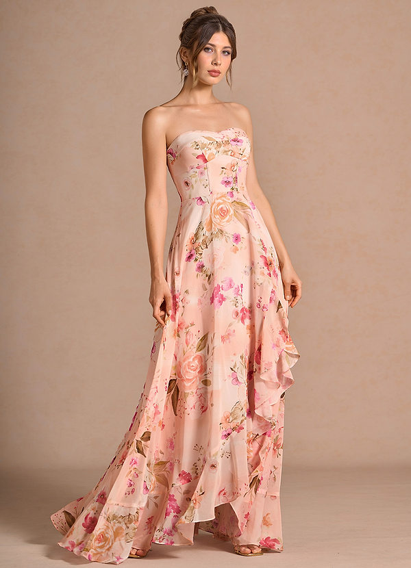 Robe Maxi Bouquet Florale Abstrait Daphne image1