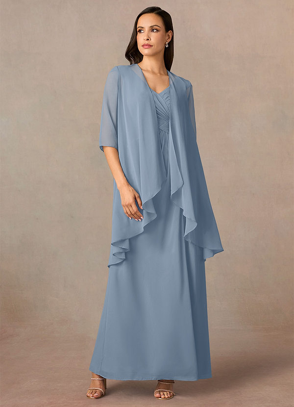front Azazie Olivia Chiffon Wrap