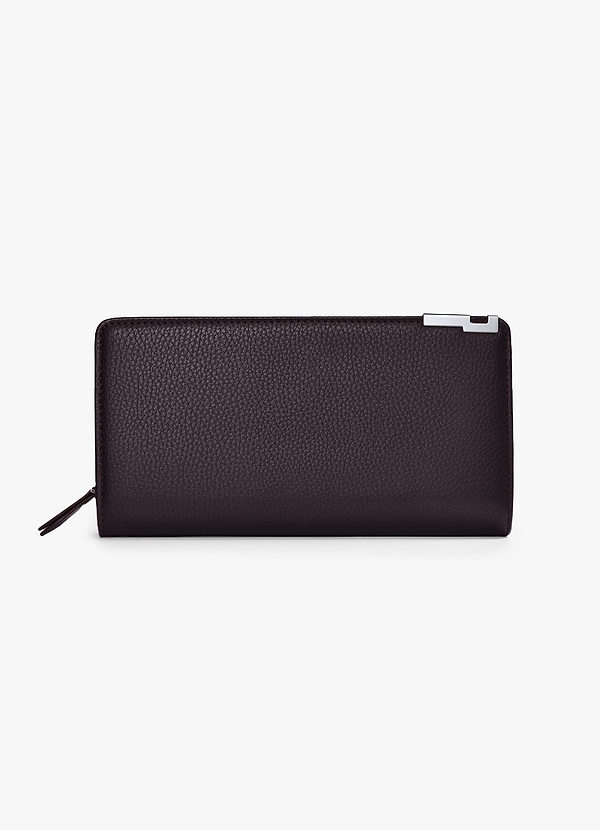 Lange Herrenbrieftasche aus Leder front