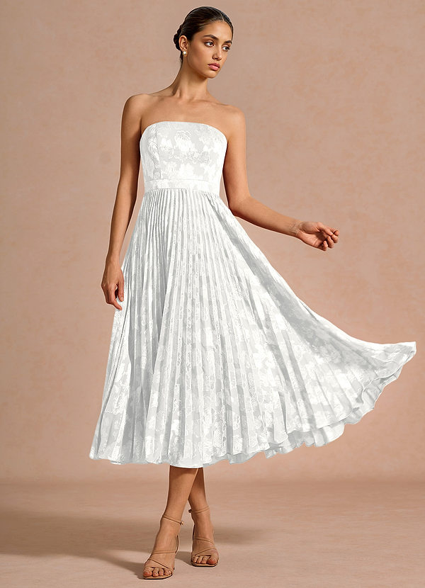 Robe Mi-Longue Blanc Coral image1