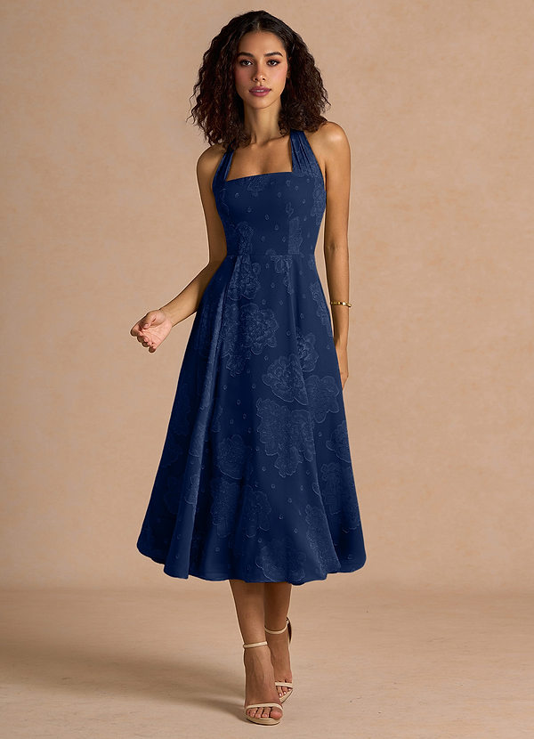 Adelise Navy Midi Dress image1