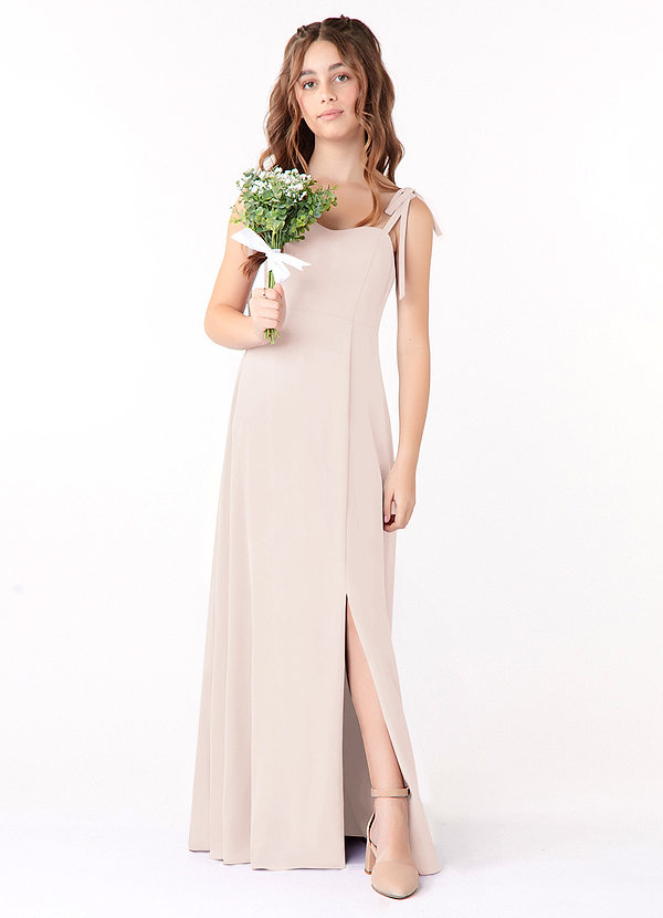 Azazie Rosey A-Line Sweetheart Neckline Chiffon Floor-Length Junior Bridesmaid Dress image1