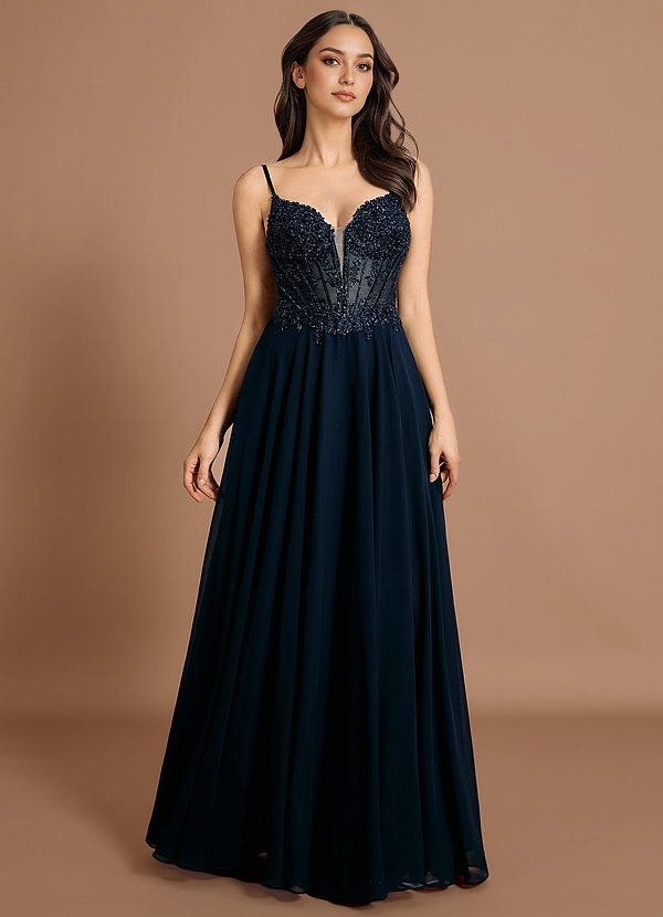 Robe Longue Marine Kiraelle image1