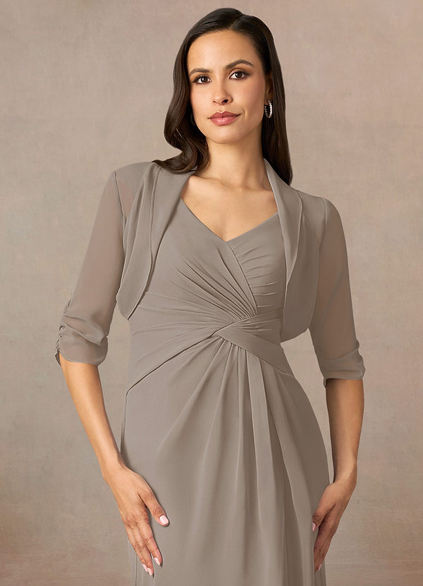 front Azazie Matching Color Hannah Chiffon Wrap