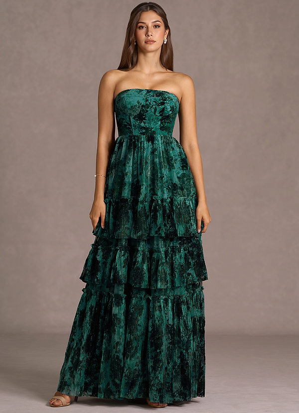 Rosavia Teal Maxi Dress image1
