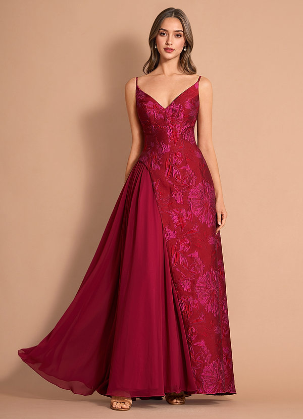 Amisara Red Hot Pink Maxi Dress image1