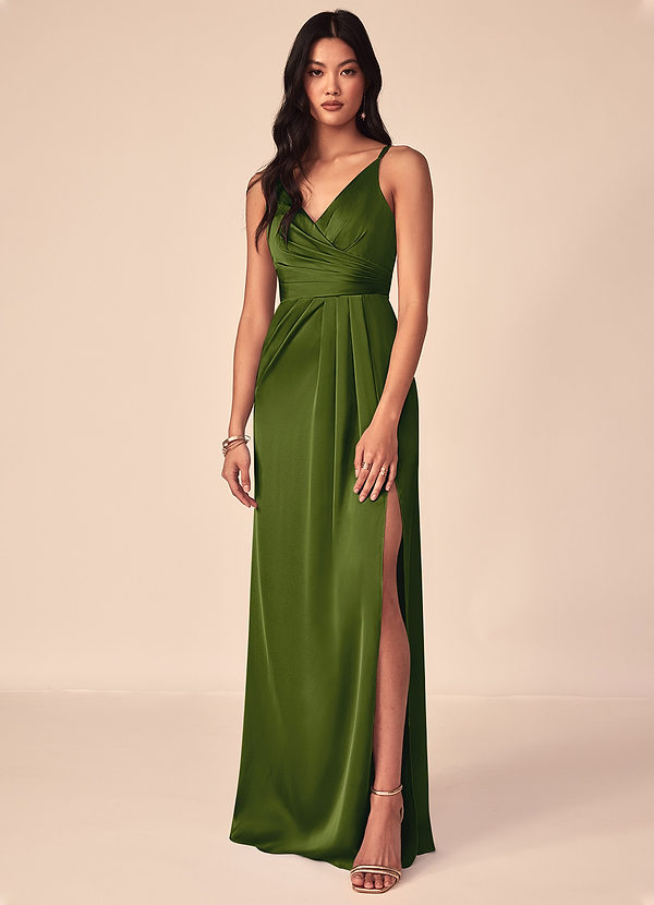 Robe Longue Olive Verte Aqua image1