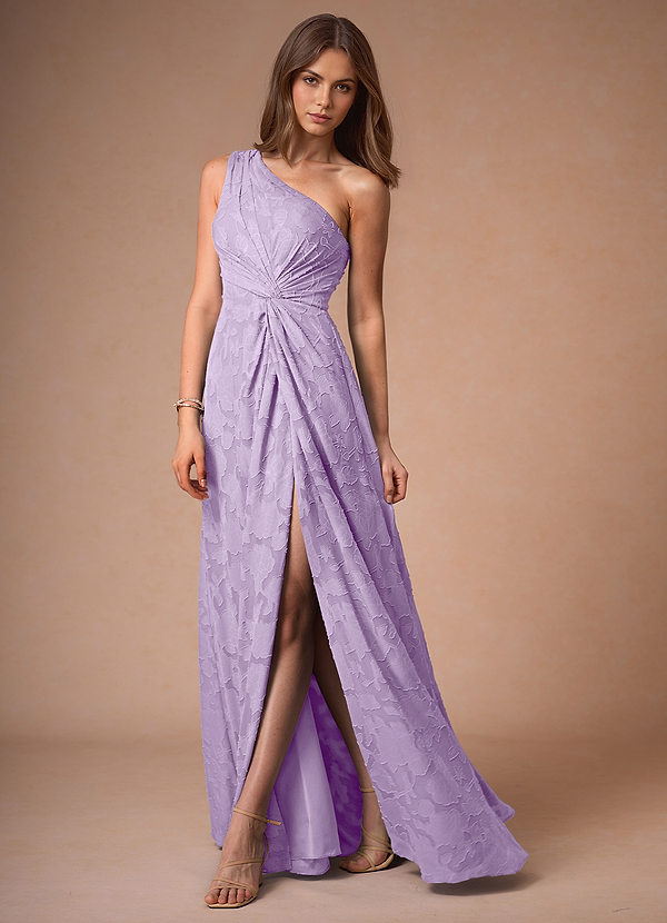 Hermosa Lilac One Shoulder Maxi Dress image1