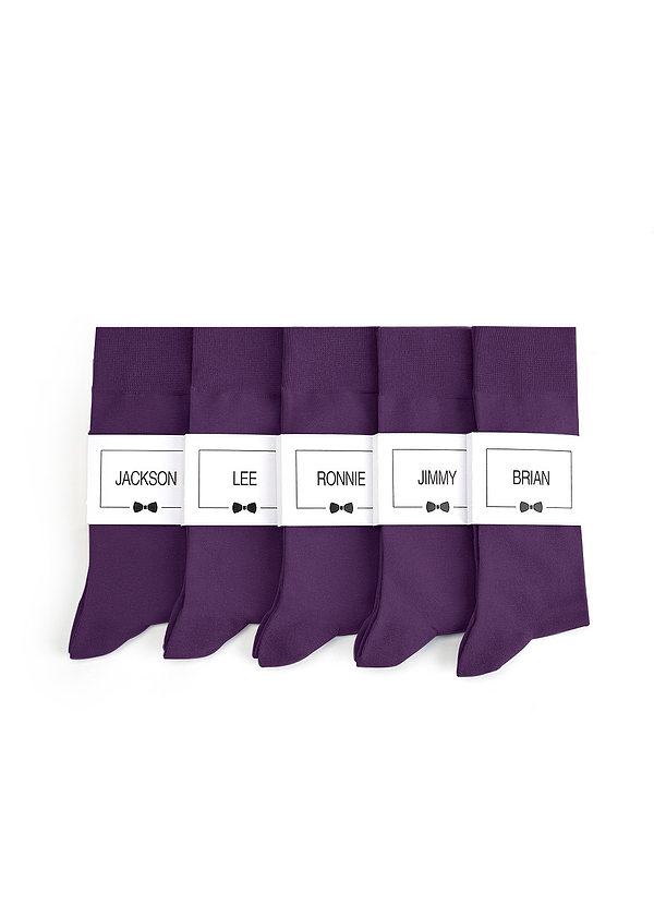 front Men's Dress Socks with Custom Label