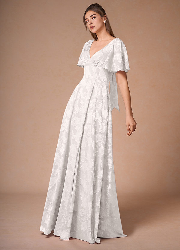 Sasha Cream A-Line Maxi Dress image1