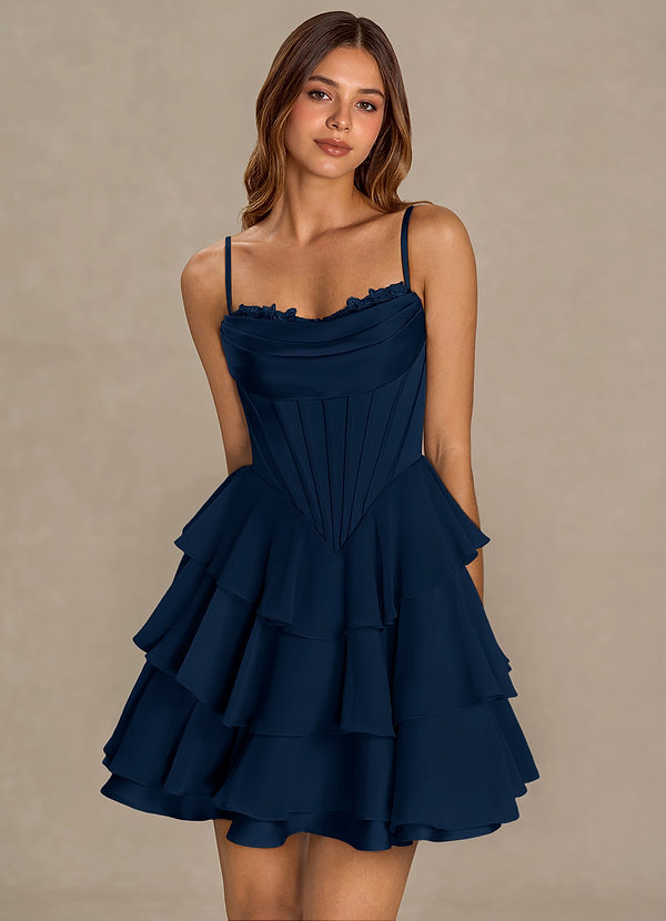 Brinley Navy Mini Dress image1