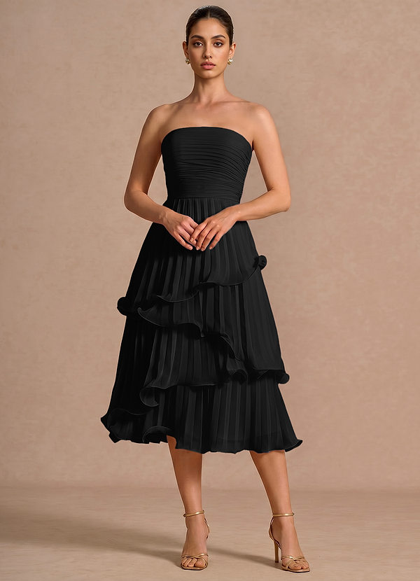 Hartley Black Midi Dress image1