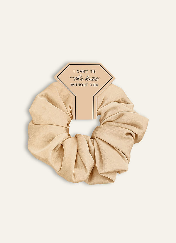 front Matching Color Mixed Color Bridesmaid Stretch Satin Over Size Scrunchie Set