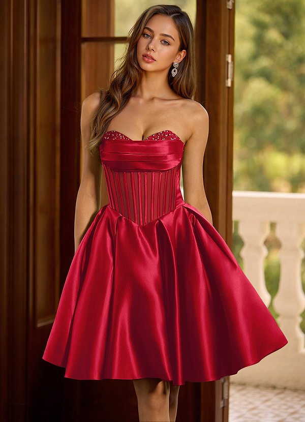 Charmelle Rojo Mini vestido image1