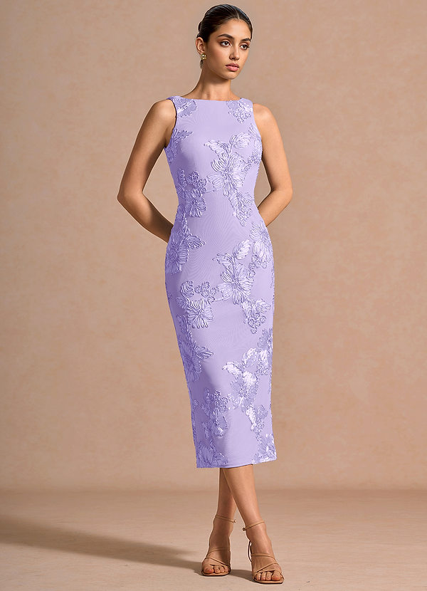 Taylin Pale Purple Midi Dress image1