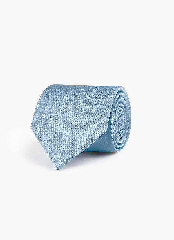 front Corbata ancha de satén elástico