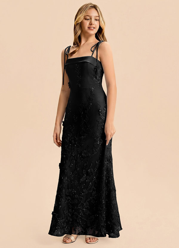 front Azazie Zoe Junior Formal Dress