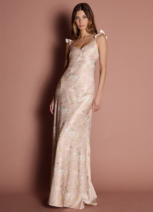 Chelsea Blush Garden Print Maxi Dress image1