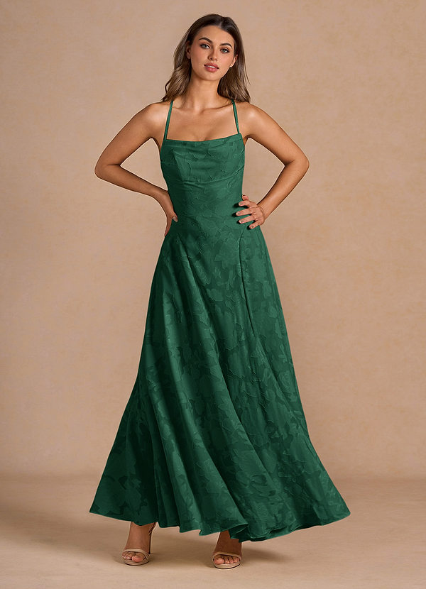 Marlo Emerald Green Corset Prom Dress image1